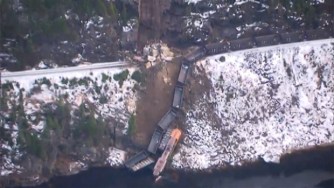 CBC: Conductor missing after Quebec freight train derails in landslide