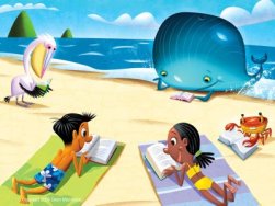 Turner Valley School News: Family Literacy Day Heads to the Beach
