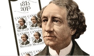 Stamp Celebrates Life and Legacy of Sir John A. Macdonald on the 200th Anniversary of his Birth