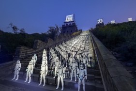 Star Wars: The Force Awakens on the Great Wall of China