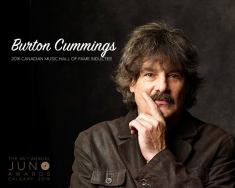 Tribute to 2016 Canadian Music Hall of Fame Inductee Burton Cummings Confirmed to Close THE 2016 JUNO AWARDS, April 3 on CTV