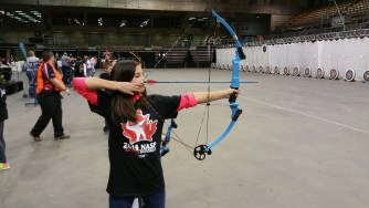 Oilfields High and Turner Valley Students Show Their Archery Prowess