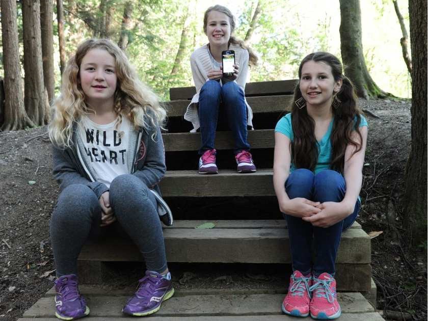 Grade Six Girls from North Vancouver Create Hike Safe App