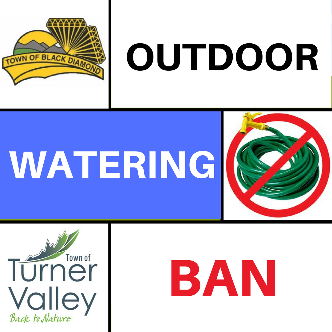 Ban on Outdoor Watering Imposed by Black Diamond and Turner Valley