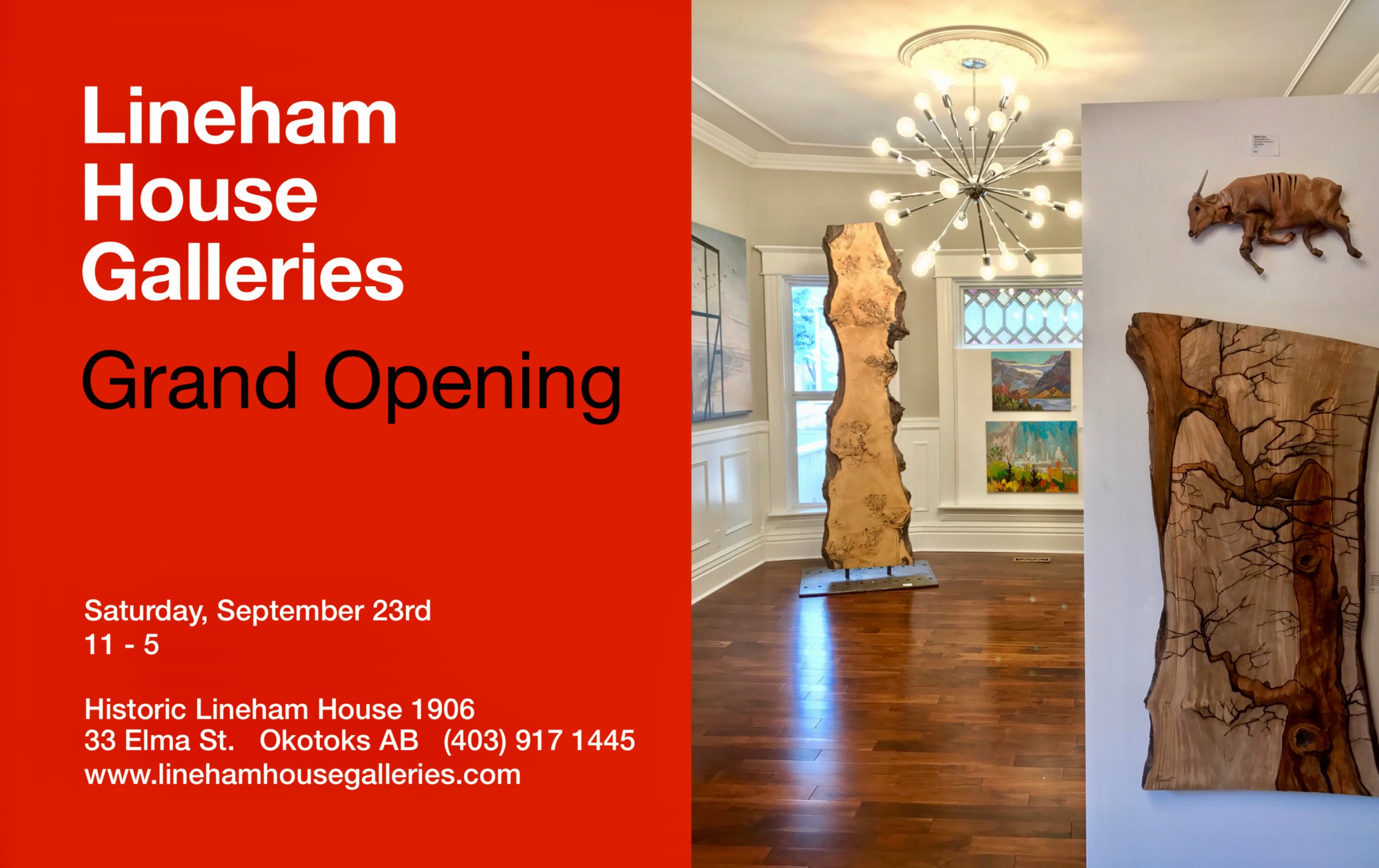Lineham House Galleries Grand Opening During Alberta Culture Celebrations