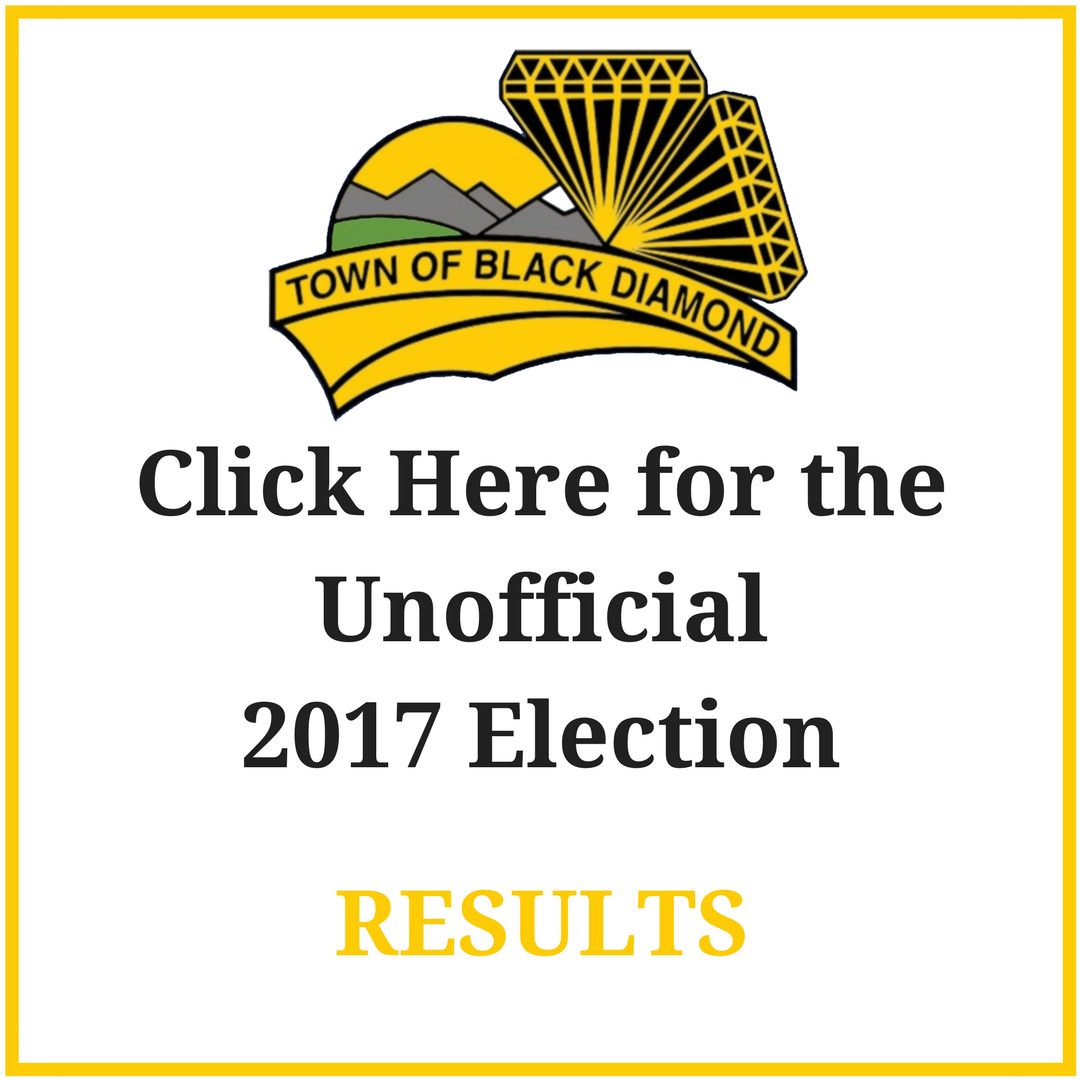 Town of Black Diamond Municipal Election Results (unofficial)