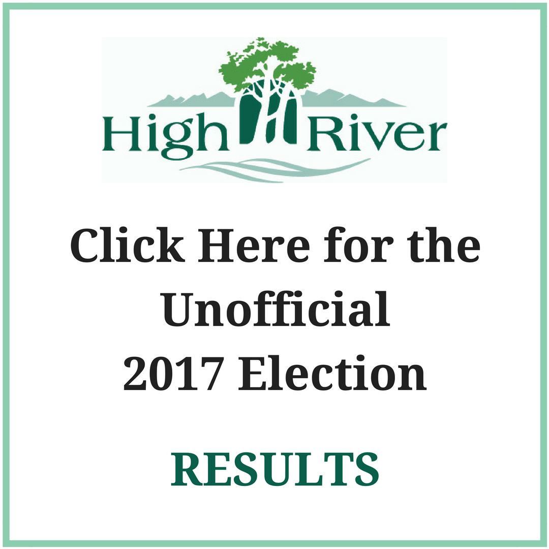 Town of High River Municipal Election Results (unofficial)