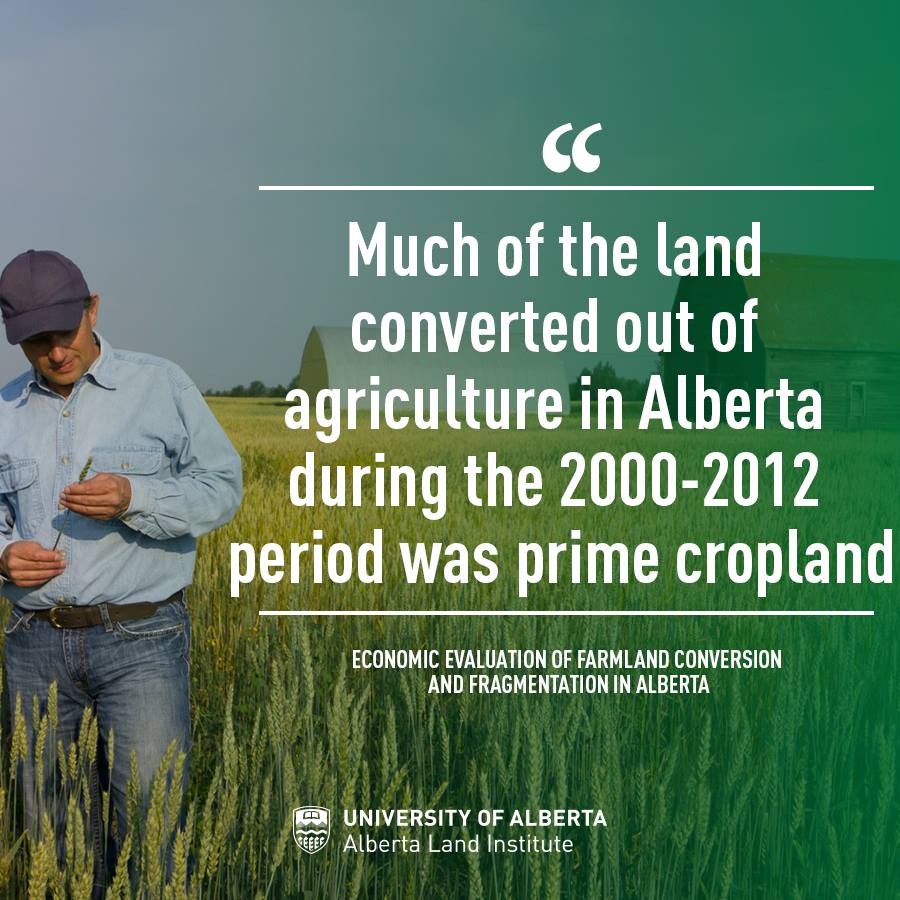 New Report Shows Albertans Concerned About Loss of High Quality Agricultural Land