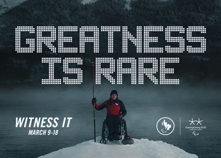 Greatness is Rare: Canadian Paralympic Committee launches new campaign ahead of PyeongChang 2018 Paralympic Winter Games