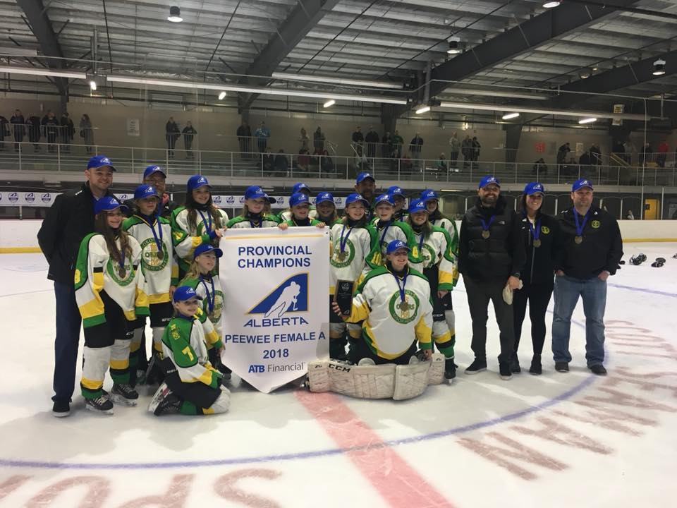 Okotoks Oilers Win 2018 Provincial PeeWee Female A Hockey Championship