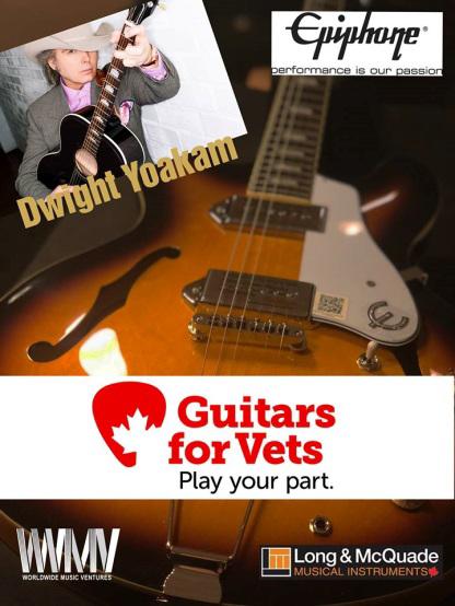 Over $15,000 Raised for Guitars for Vets Canada by Worldwide Music Ventures /Long and McQuade/Dwight Yoakam
