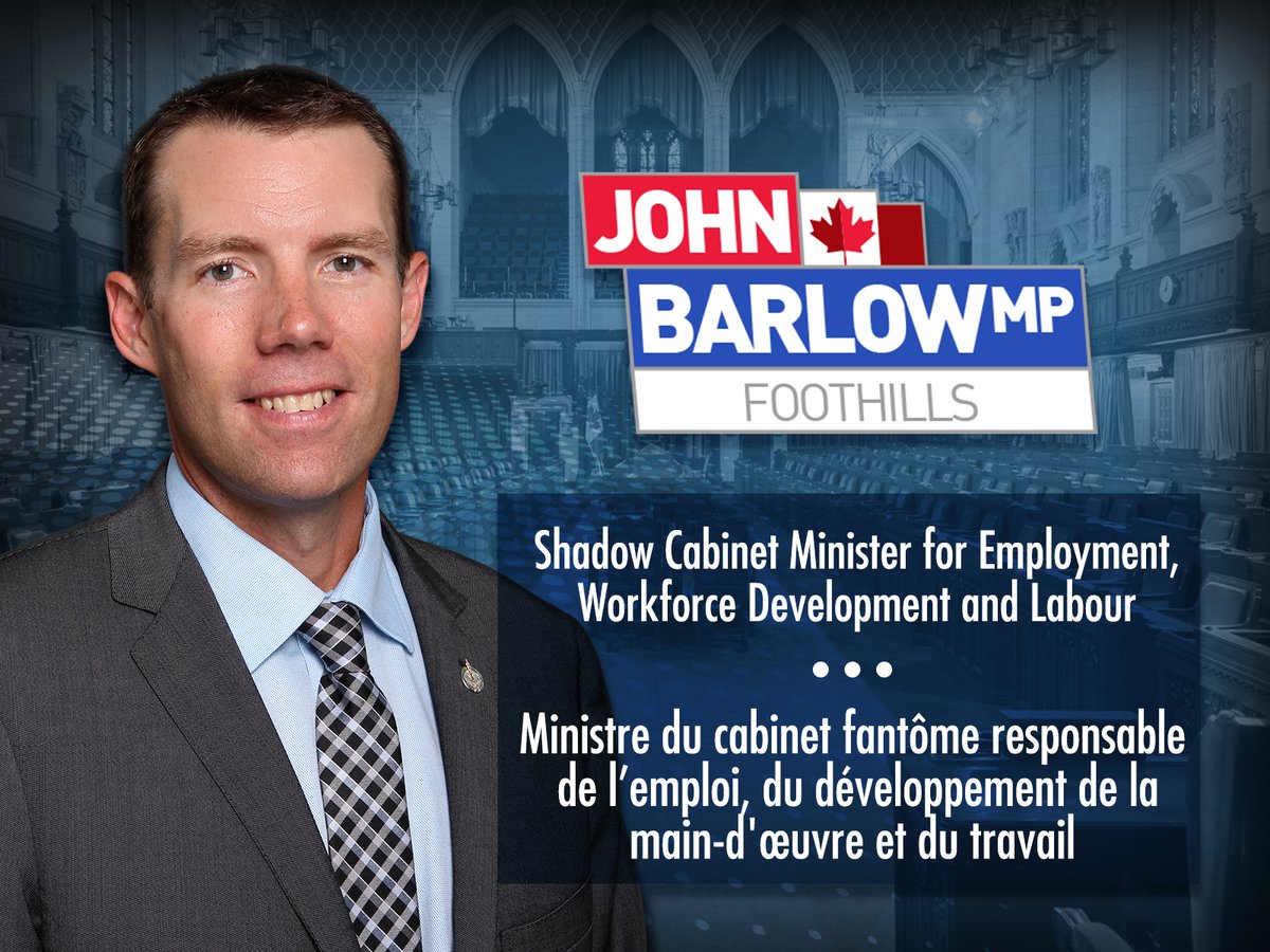 John Barlow Appointed as Shadow Minister of Employment, Workforce Development, and Labour