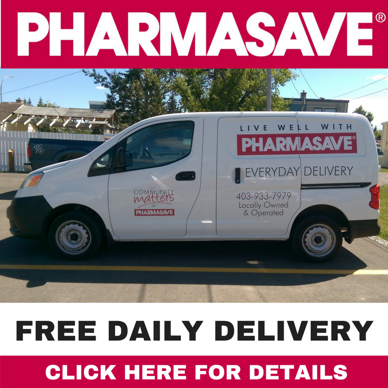 Delivery Service is FREE and Daily from Pharmasave Black Diamond