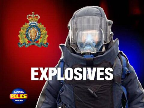 Banff RCMP Recover Detonated Improvised Explosive Device