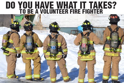 Foothills Fire Department Launches Recruitment for Volunteer Firefighters