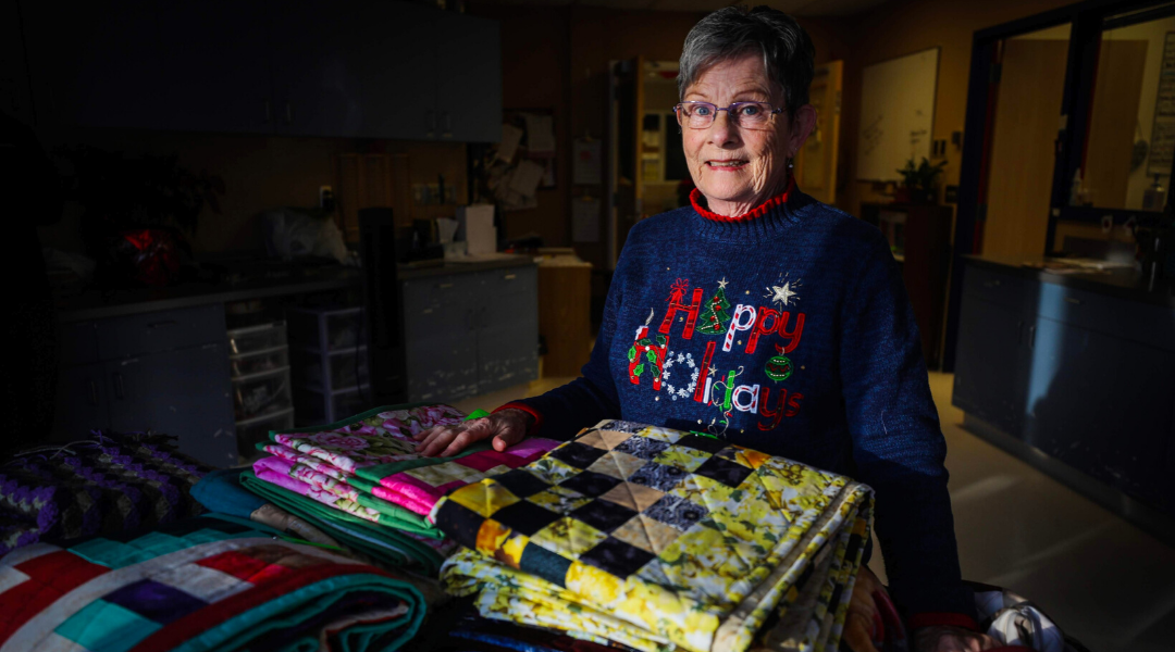 Alberta Quilter Donates Quilts to Patients