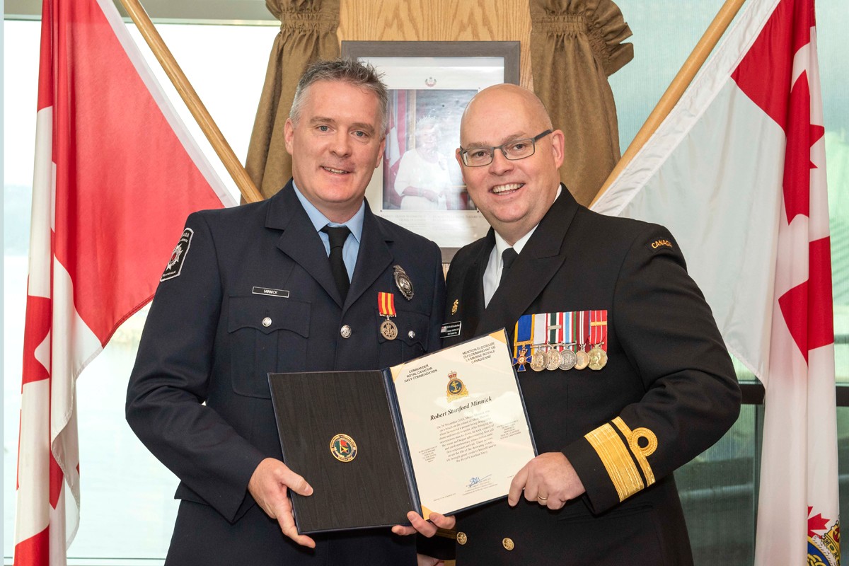 Vacationing CFB Esquimalt firefighter saves snorkeler’s life.