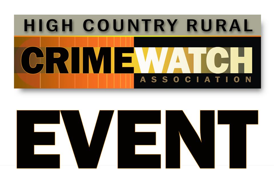High Country Rural Crime Watch AGM