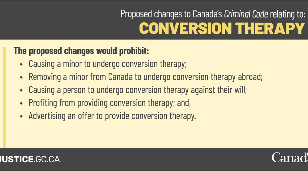 Federal Government Introduces Legislation to Criminalize Conversion Therapy-related Conduct in Canada