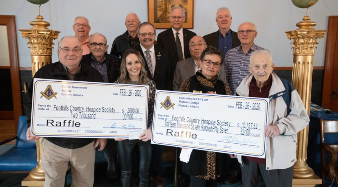 Freemasons Raise $15,757.52 for Hospice